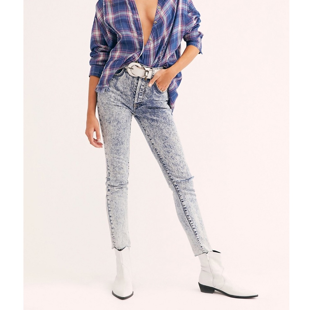 Stella Skinny Acid Wash Jeans